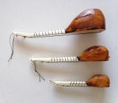 Ahşap Minyatür Saz Seti 3 Adet Birden - 1