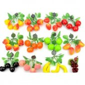 Magnetli Yapay Meyve Dalı 9 Adet Birden - 1