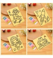 20 Adet Kum Boyama Seti Kumla Resim Çizme Oyunu - 1