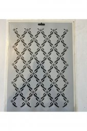 Sarmaşık Plastik Baskı Süsleme Kalıpları Stencil Şablon - 1