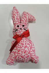 Uyku Arkadaşı Bebek Pembe Tavşan Oyuncak 25 cm - 1