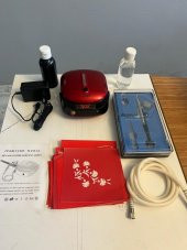 Şarjlı Airbrush Mini Boya Tabancası Geçici Dövme Seti Boya ve Desen Hediyeli - 1