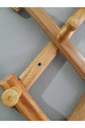 Katlanır Ahşap Askı Akordiyon Askı 13 Topuzlu - 3