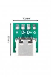 USB Type C To 4 Pin Dip Çevirici Pcb - 2
