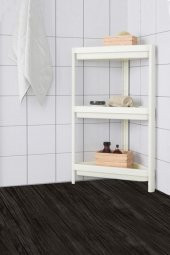 3 Katlı Köşeli Banyo Rafı Siyah - 1