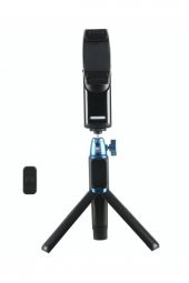 Vk-2k Mobil Gimbal + Çok Fonksiyonlu Masa Üstü Tripod Seti Siyah - 2