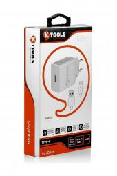 Life 2.4A Çift Type-C Seyahat Şarj Cihazı 12W Hızlı Şarj   Adaptör ve Kablo - 2