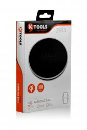 Zeta 10w QI Siyah Wireless Kablosuz Hızlı Şarj Cihazı - 3