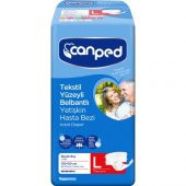 CANPED TEKSTİL YÜZEYLİ BELBANTLI HASTA BEZİ BÜYÜK 7 ADET - 1