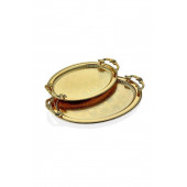 Dalgıç 2li Oval Gold Tepsi - 1