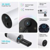 TP-LINK Tapo C420S2 2k Qhd Kablosuz Güvenlik 2'li Kamerası Sistemi - 2