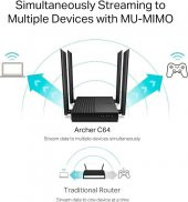 TP-Link Archer C64, AC1200 Mbps Kablosuz MU-MIMO WiFi Router - 5