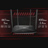 Mercusys AC12G, AC1200 Mbps Gigabit Portlu Kablosuz Dual-Band Router - 4