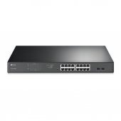 TP-Link TL-SG1218MPE 18-Port Gigabit Easy Smart Switch 2-SFP 16-Port PoE+ (250W) - 1