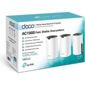TP-Link Deco S7 (3-pack), AC1900 Mbps Tüm Ev Mesh Wi-Fi Sistemi ( 3’lü Paket ) - 3