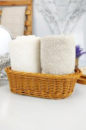 Digithome Rattan Banyo ve Makyaj Organizer Sepeti Oval Ekmeklik 24 Cm Kahverengi - YK1447 - HYT C320.025 - 4