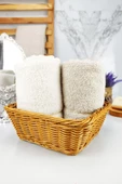 Digithome Rattan Banyo ve Makyaj Organizer Sepeti Kare Düzenleyici 19 Cm Kahverengi - YK1448 - HYT C320.025 - 3