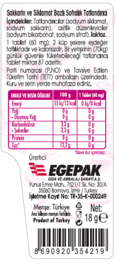 TABLET TAT.SAKKARİN 300 AD - 2