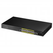 Cudy GS2018PS2 2SFP,2Uplink,1Consol,16 Port L2 Yönetilebilir Gigabit PoE+ Metal Rack Mount Switch - 1