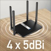 Cudy LT500 2,4GHz 300Mbps, 5GHz 867Mbps, 4 Port Wi-Fi Mesh 4G LTE DDNS Router (AC1200 Serisi) - 4
