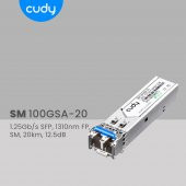 Cudy SM100GSA-20 1,25Gb/sn,1310nm FP, SM, 20km,12,5dB Endüstriyel SFP Modül Metal Switch - 2