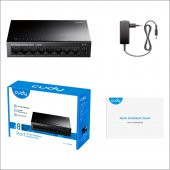 Cudy GS108 10/100/1000Mbps 16K MAC 8 Port Gigabit Metal Switch - 3