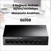 Cudy GS108 10/100/1000Mbps 16K MAC 8 Port Gigabit Metal Switch - 4