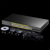 Cudy GS2028PS4 4Combo,1Konson,24 Port Gigabit 400W PoE Yönetilebilir Metal Rack Mount Switch - 3