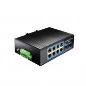 Cudy IG1008S2P 8 Port Gigabit 240W PoE+,2SFP, 2km Çoklu,80km Tekli Mod IP40 Metal Endüstriyel Switch - 1