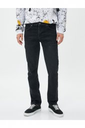 Straight Fit Boru Paça Kot Pantolon - Mark Jean - 1