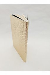 Notebook A5 Gold Deri Dokulu Not Defteri - 3