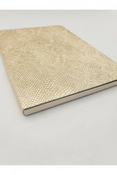 Notebook A5 Gold Deri Dokulu Not Defteri - 4