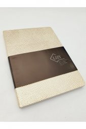 Notebook A5 Gold Deri Dokulu Not Defteri - 5