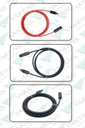 Güneş Paneli Uzatma Kablosu (1m+1m) 10mm Çift Taraflı Mc4 Soketli Solar Ara Kablo Siyah Kırmızı thumbnail 11