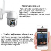 Zuidid 2mp Hd 2.5 Inch IP66 Ip Kamera Wifi Özellikli Hareket Takipli ve Gece Sensörlü - 4