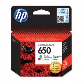 HP Mürekkep Kartuş Orj. No:650 Renkli - 3