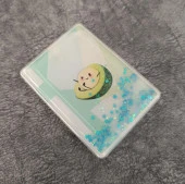 Cep Ayna Avokada Makyaj Çanta Seyahat Taşınabilir Ayna Simli Sulu Kozmetik - 1