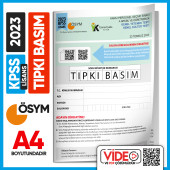 2023 KPSS LİSANS GY-GK ÖSYM Tıpkı Basım Çıkmış Soru Deneme Kitapçığı (Video Çözümlü Türkiye Geneli) - 1
