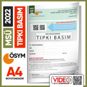 2022 YKS-TYT-AYT-MSÜ ÖSYM Çıkmış Soru Tıpkı Basım 3lü Deneme Kitapçıkları Türkiye G. Video Çözümlü - 4