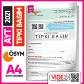 2021 YKS-AYT (SAY-TM) ÖSYM Tıpkı Basım Çıkmış Soru Deneme Kitapçığı (Video Çözümlü Türkiye Geneli) - 1