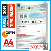 2019 KPSS LİSANS GY-GK ÖSYM Tıpkı Basım Çıkmış Soru Deneme Kitapçığı (Video Çözümlü Türkiye Geneli) - 1