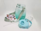 Quokka Yeşil Tritan Pipetli-Pipetsiz Çift Başlık 1,3Litre - 2
