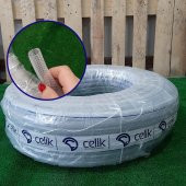 1" SÜPER MAVİ PVC ŞEFFAF ÖRGÜLÜ SULAMA HORTUMU 50 METRE BAHÇE TARLA SULAMA HORTUM - 1