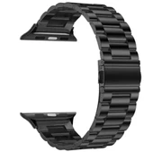 Apple Watch 2/3/4/5/6/7/8/Se/Ultra 42 44 45 49MM Uyumlu Çelik Baklalı Metal Kordon - 3