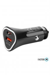 Factor M Pd 36w + Usba Çift Çıkışlı Araç Şarj Aleti Başlığı (fmpd01) - 2