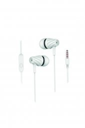 Factor M Fm03 Kulakiçi Mikrofonlu Kablolu Kulaklık Beyaz (fmfm03kb) - 1