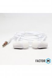 Factor M Fm03 Kulakiçi Mikrofonlu Kablolu Kulaklık Beyaz (fmfm03kb) - 2