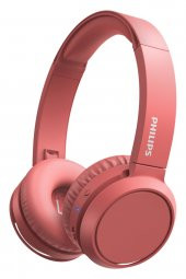 Philips TAH4205 Kulak Üstü Bluetooth Kulaklık 29 Saat Dinleme Süreli Bas Artırma Düğmeli - Kırmızı - 1