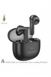 Shaza Air7 Gürültü Azaltma Enc 4 Mikrofonlu Bluetooth 5.3 Tws Kulaklık Siyah - 2