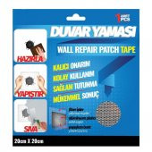 Duvar Yaması Tesisat ve Soba Borusu Delikleri İçin Kalıcı Onarım 20cmx20cm-1Adet - 1
